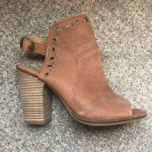 Lucky open toed booties- never worn